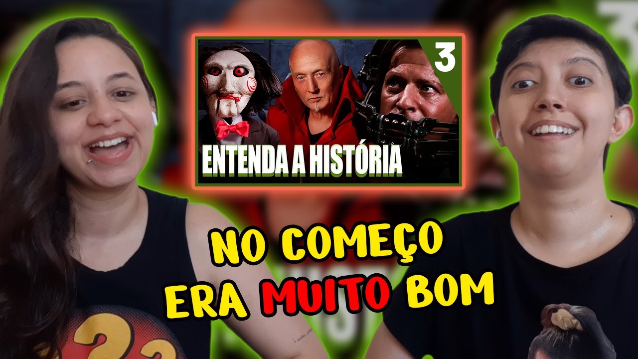 REACT SAGA JOGOS MORTAIS | HISTÓRIA DOS FILMES, CRONOLOGIA E MAIS PT 3 | PEEWEE