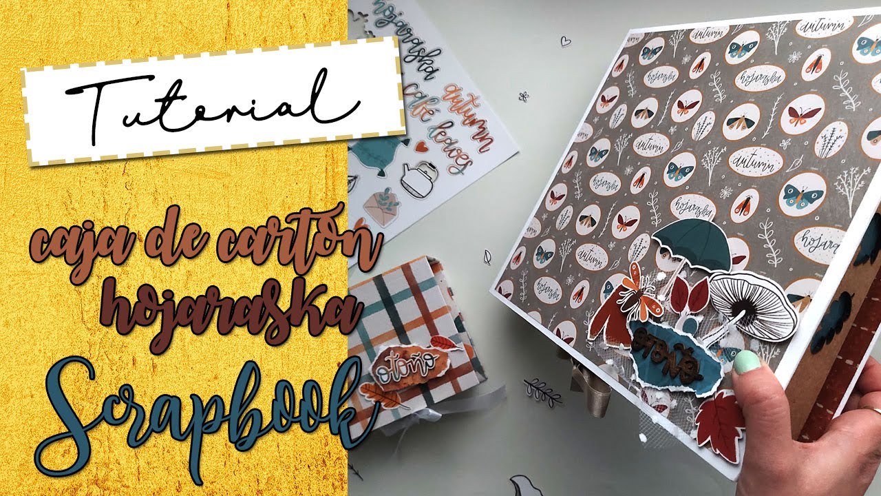 CAJA DE CARTON SCRAPBOOK | cartonaje