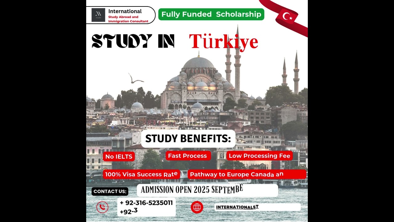 Free Study in Turkey with Full Funded Scholarship for Students | Admission Open in Turkey University