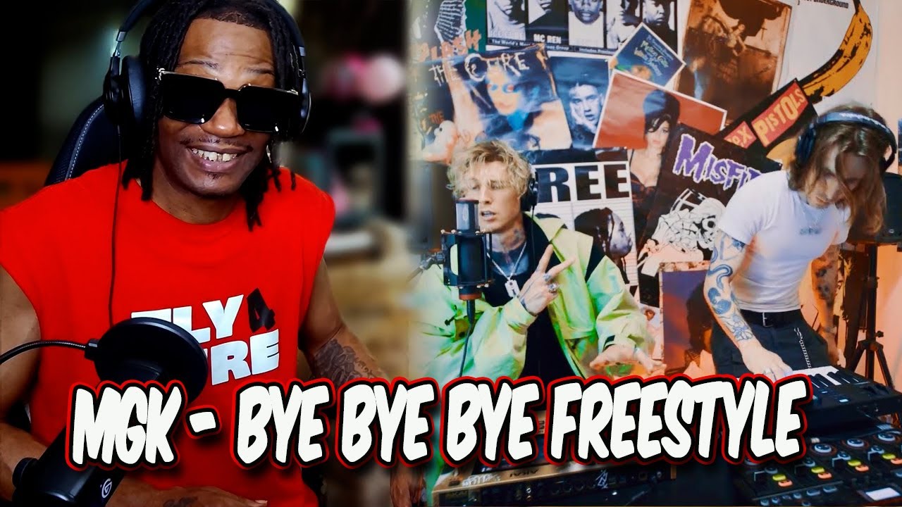 HoodFacts TV Reacts to mgk - Bye Bye Bye Freestyle