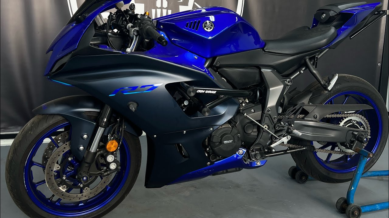 Yamaha R7 Crew Garage crash cage install