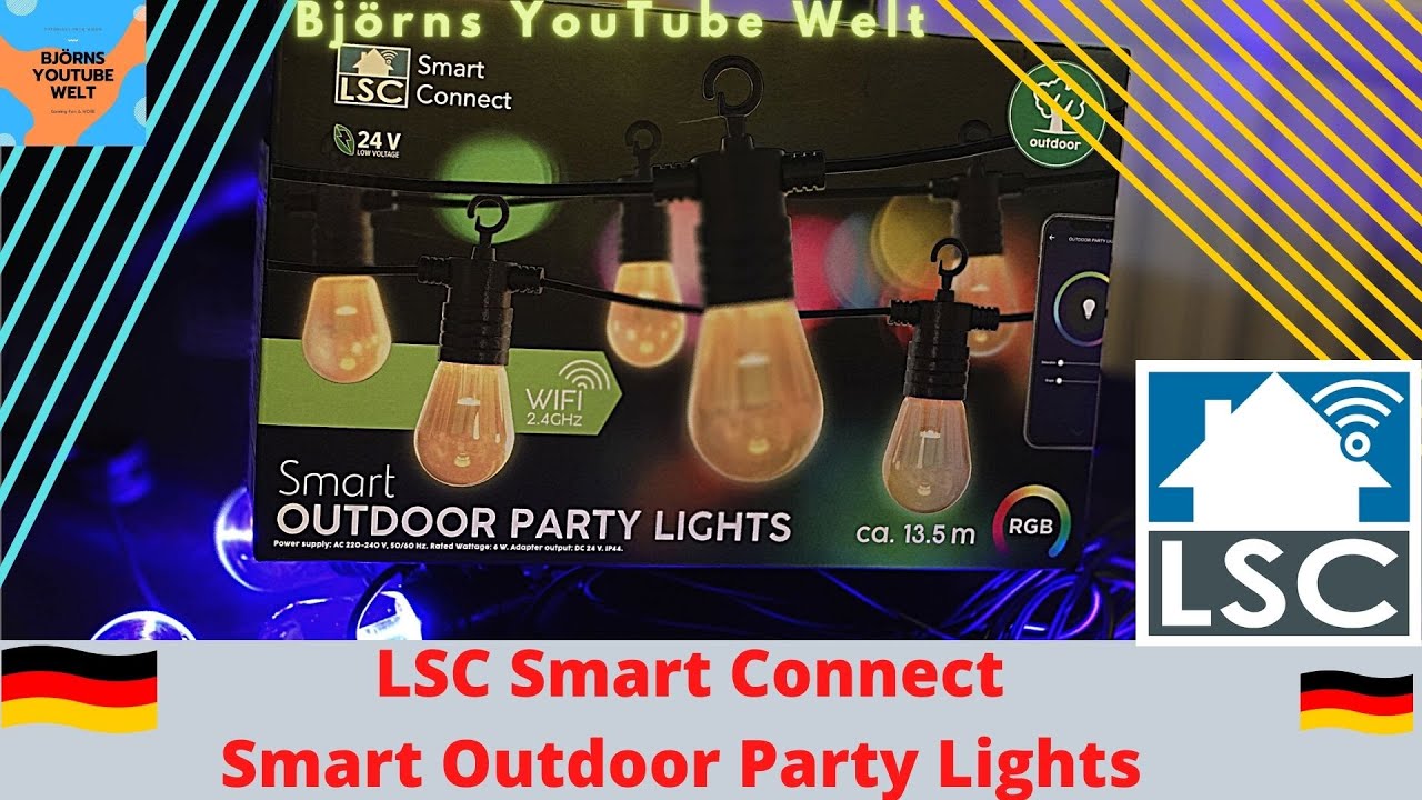 LSC Smart Connect Smart Outdoor Party Light Fillament RGB Lichterkette für Garten und Balkon Action