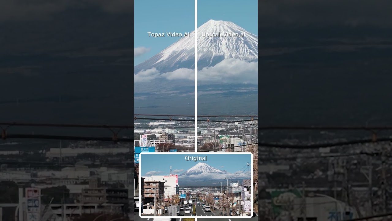 Topaz Video AI 6.0.3 vs UpscaleVideo.ai 1.11 - 2x super resolution, de-noise, sharpen #vfx