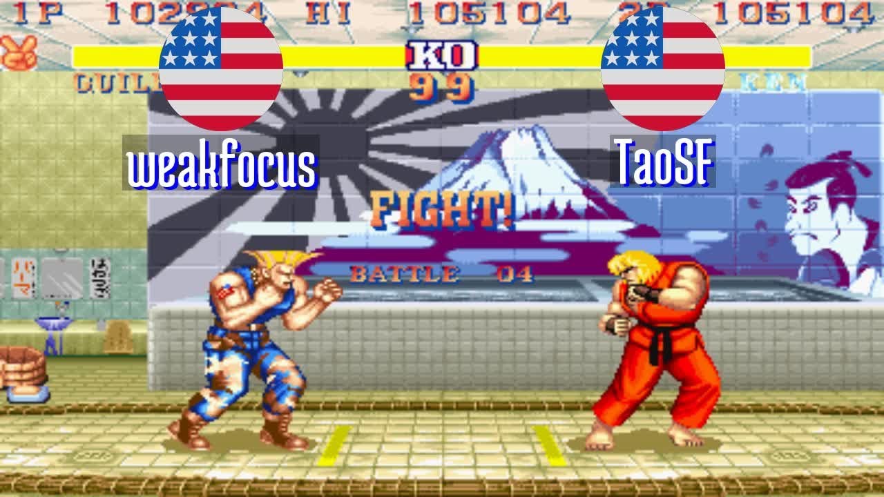 FT5 @sf2hf: weakfocus (US) vs TaoSF (US) [Street Fighter II Hyper Fighting Fightcade] Jan 16