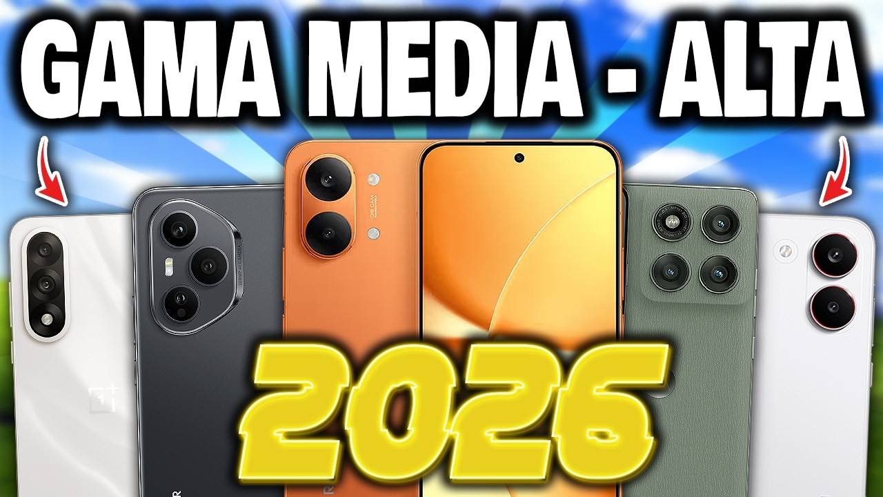 🏆 Los 10 MEJORES CELULARES GAMA MEDIA - ALTA para COMPRAR en 2026 ¡ESTOS SI SON CALIDAD PRECIO!