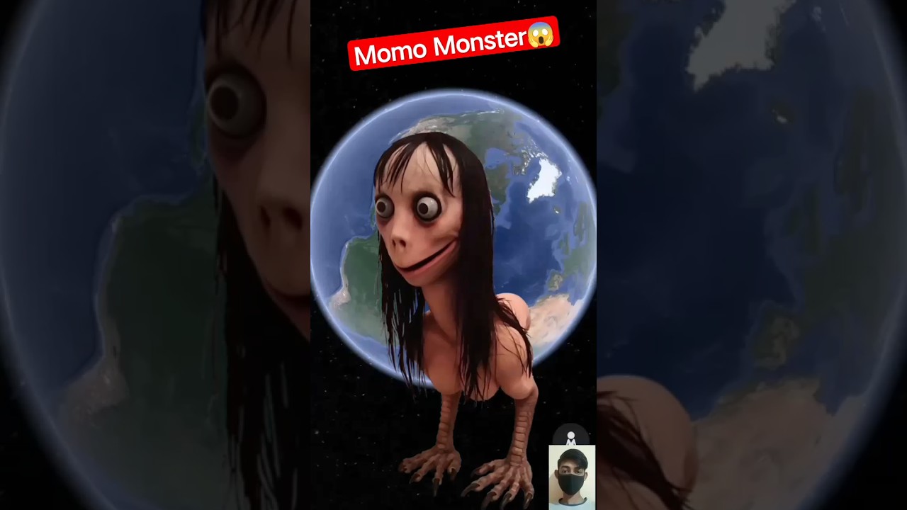 I Found Momo Monster On Google Earth 😱 #shorts #youtubeshorts #viralshort #monstermomo