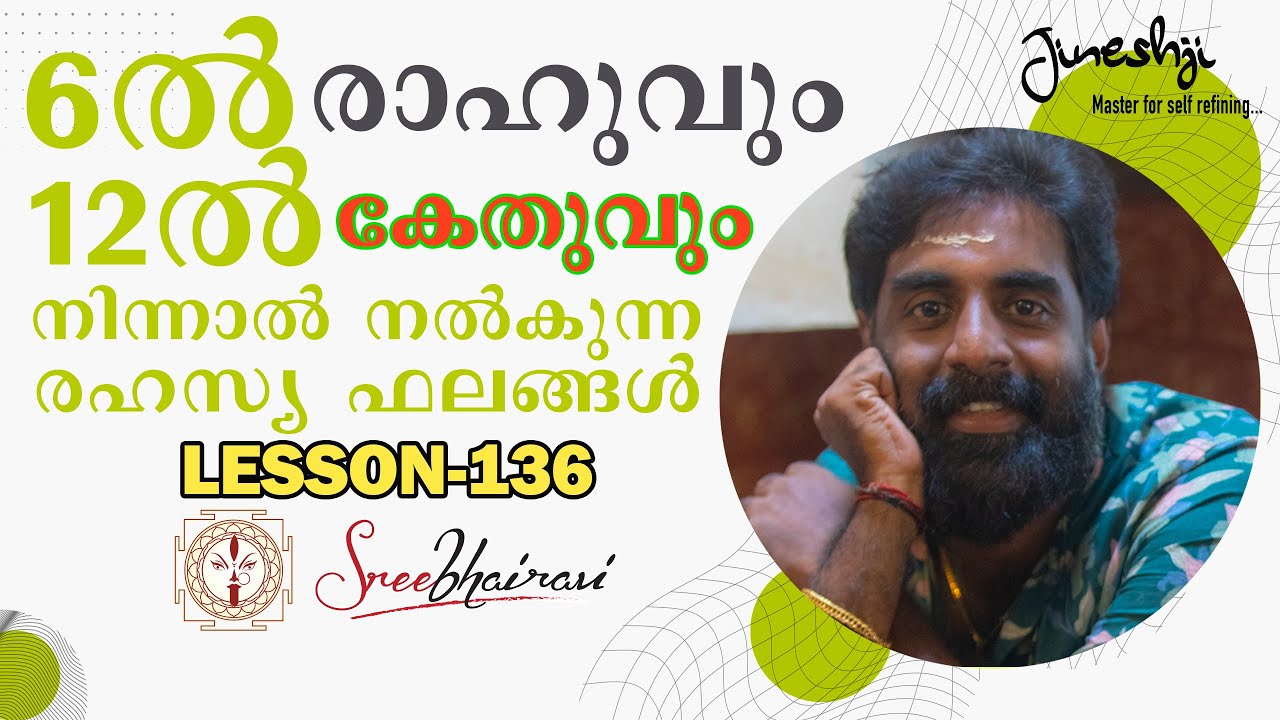Human Destiny planets | Rahu 6th House/Ketu 12th House |സമഗ്ര ജ്യോതിഷ പഠനം| Master Class Lesson -136