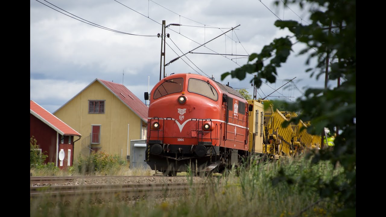 Sverige - TMX 1004 med Ballastrenser ved Sj&ouml;gestad