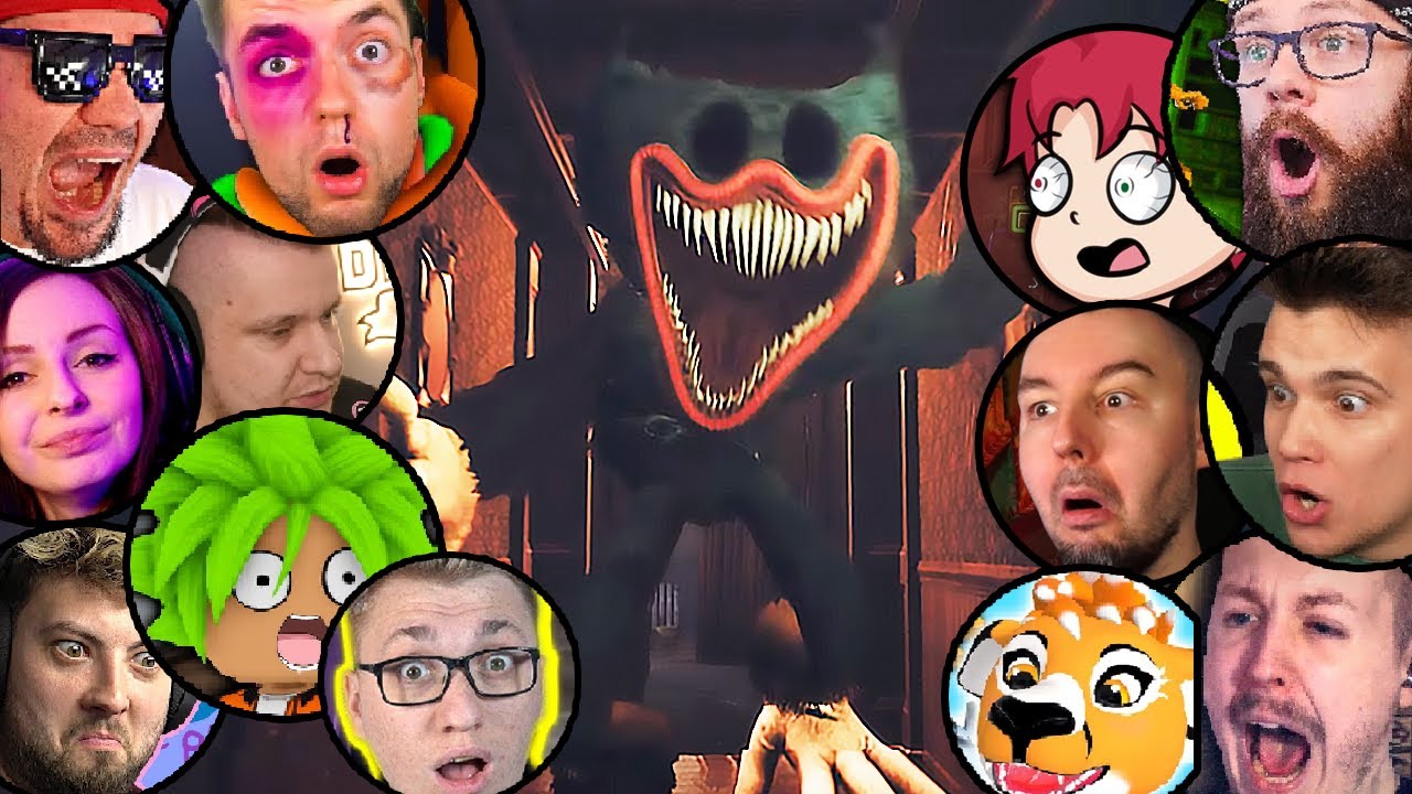 REAKCJE YOUTUBERÓW na KOSZMAR HUGGY WUGGY + JUMPSCARE! POPPY PLAYTIME CHAPTER 3