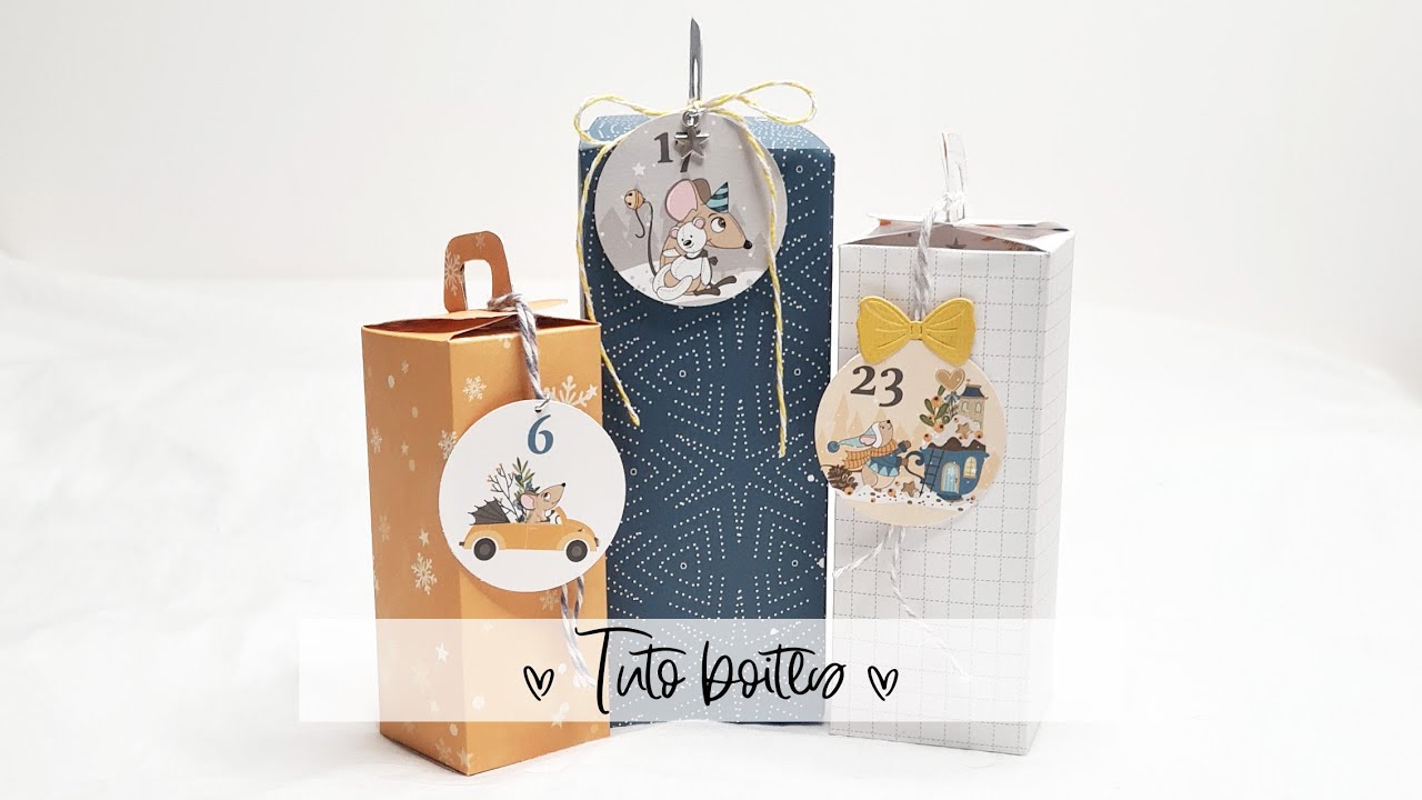 Tuto boite avec patrons - Collection 