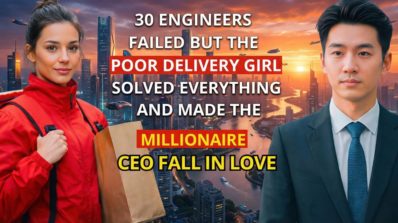 30 ENGINEERS FAILED, BUT THE POOR DELIVERY GIRL SOLVED EVERYTHING AND MADE THE MILLIONAIRE CEO...