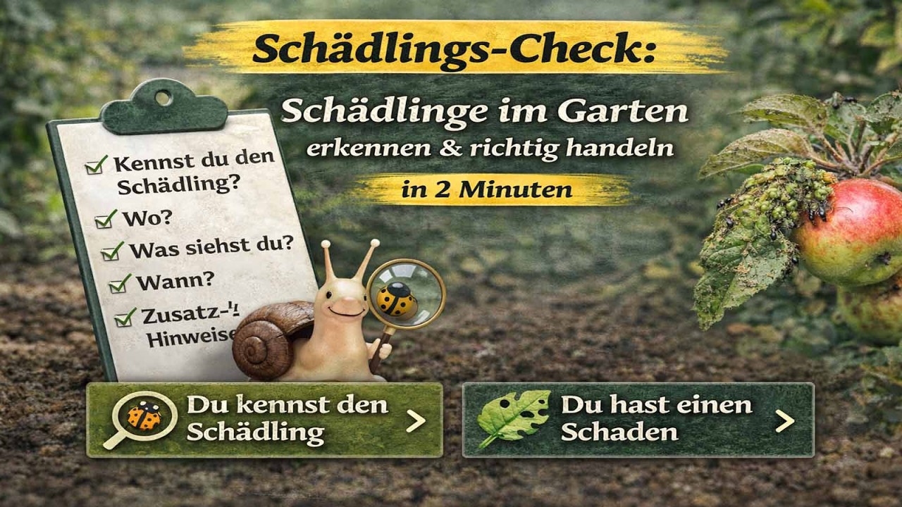 🦟 Schädlinge im Garten erkennen in 2 Minuten | gartendiagnose.de