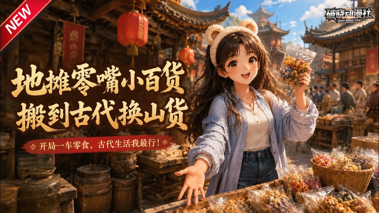 MULTISUB📢新番上线《地摊零嘴小百货，搬到古代换山货》#最新漫剧 #漫剧合集 #一口气看完 #动漫 #anime #AI漫剧 #破晓动漫社