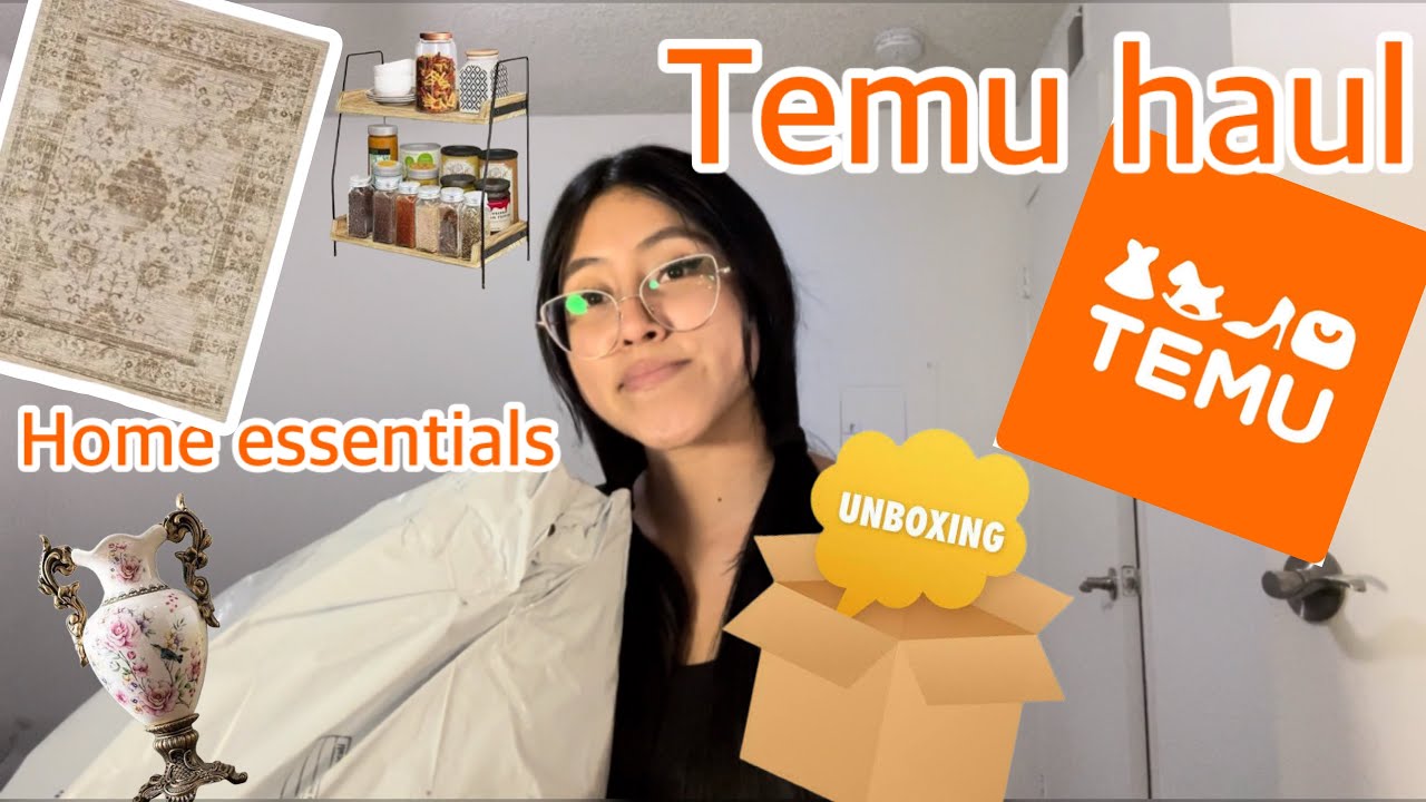 Temu haul home essentials !