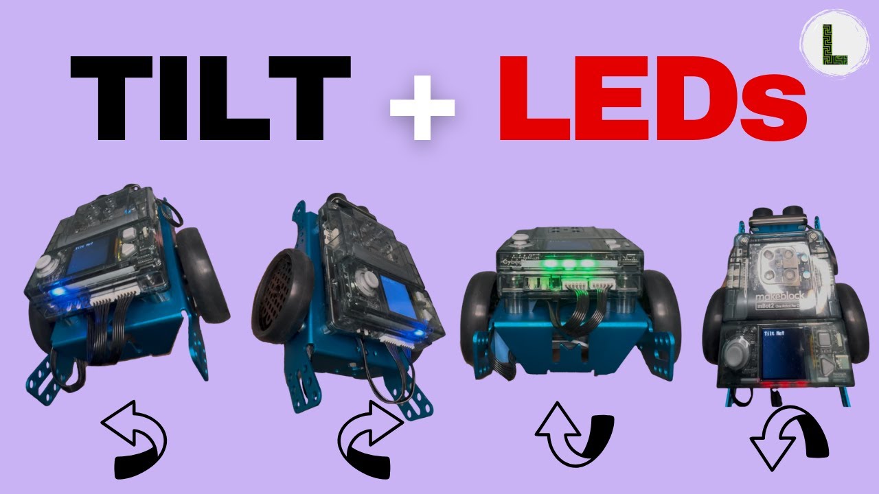 mBot2 Tilt Sensor + LED Tutorial | Make Your Robot React to Movement