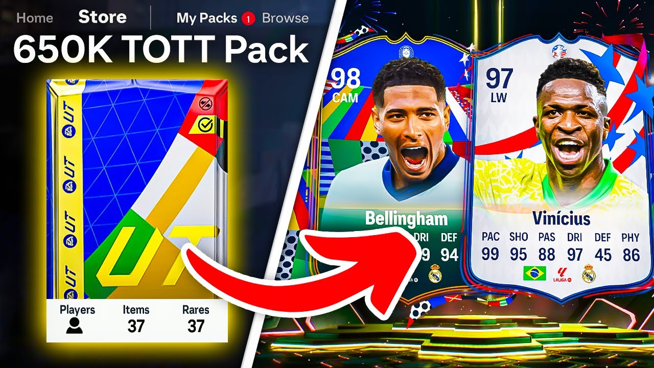 650K TEAM OF THE TOURNAMENT PACKS! 😲 FC 24 Ultimate Team
