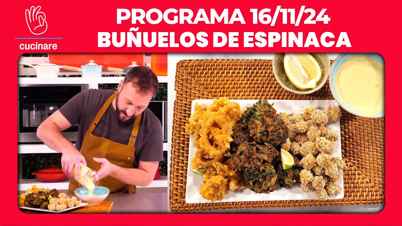 BUÑUELOS DE ESPINACA por GABO COLACIOPPO | CUCINARE TV - Programa 16/11/24