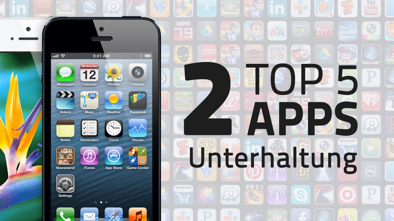 TOP 5 APPS f&uuml;r f&uuml;r iPhone, iPod Touch und iPad - Besten Unterhaltungs Apps [Deutsch/German]