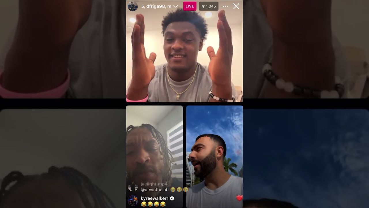 D Friga Joins Live to Talk 1v1 against Nas 👀 feat. Beasley, Chalmers, Dev & More - IG Live pt.2