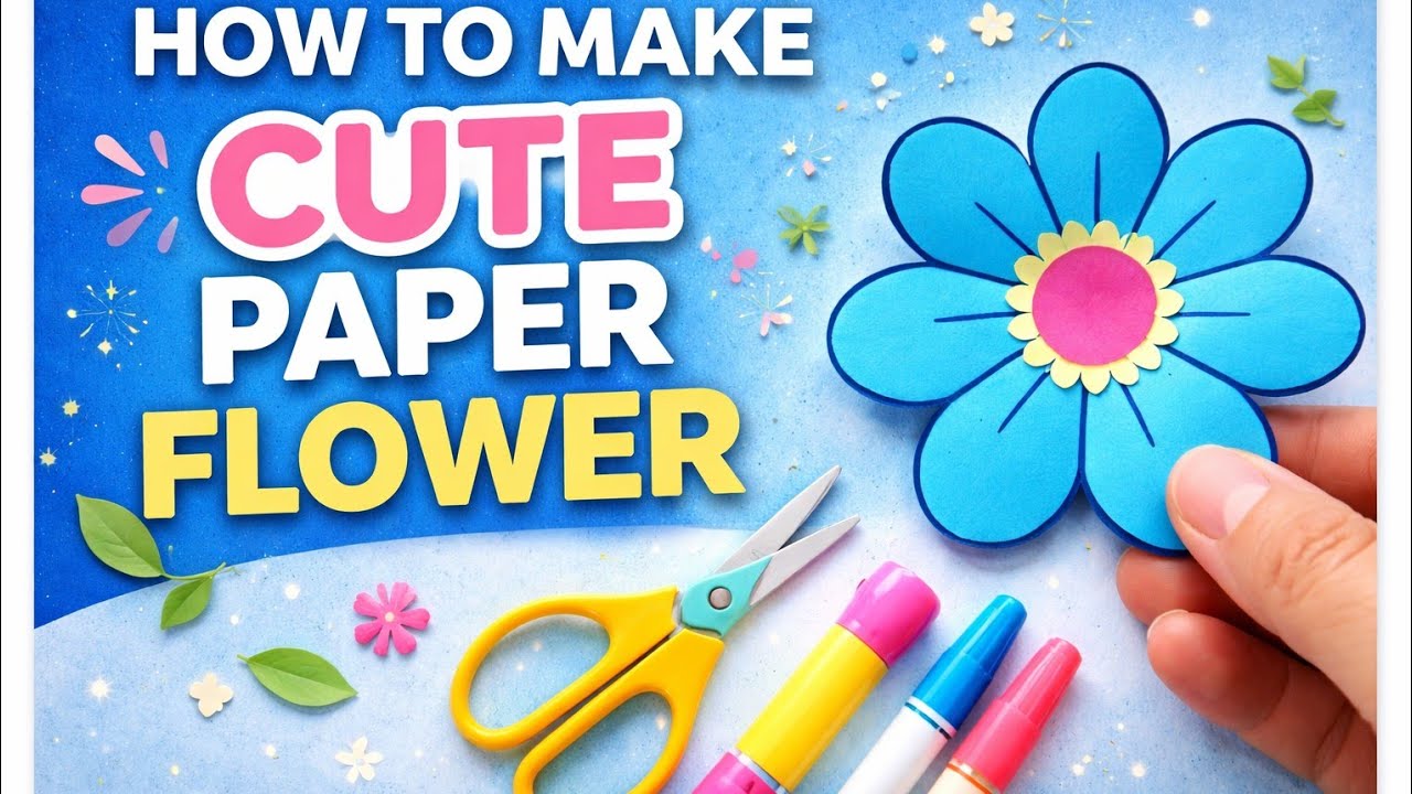 How To Make Paper Flower | Beautiful Paper Flower Making 