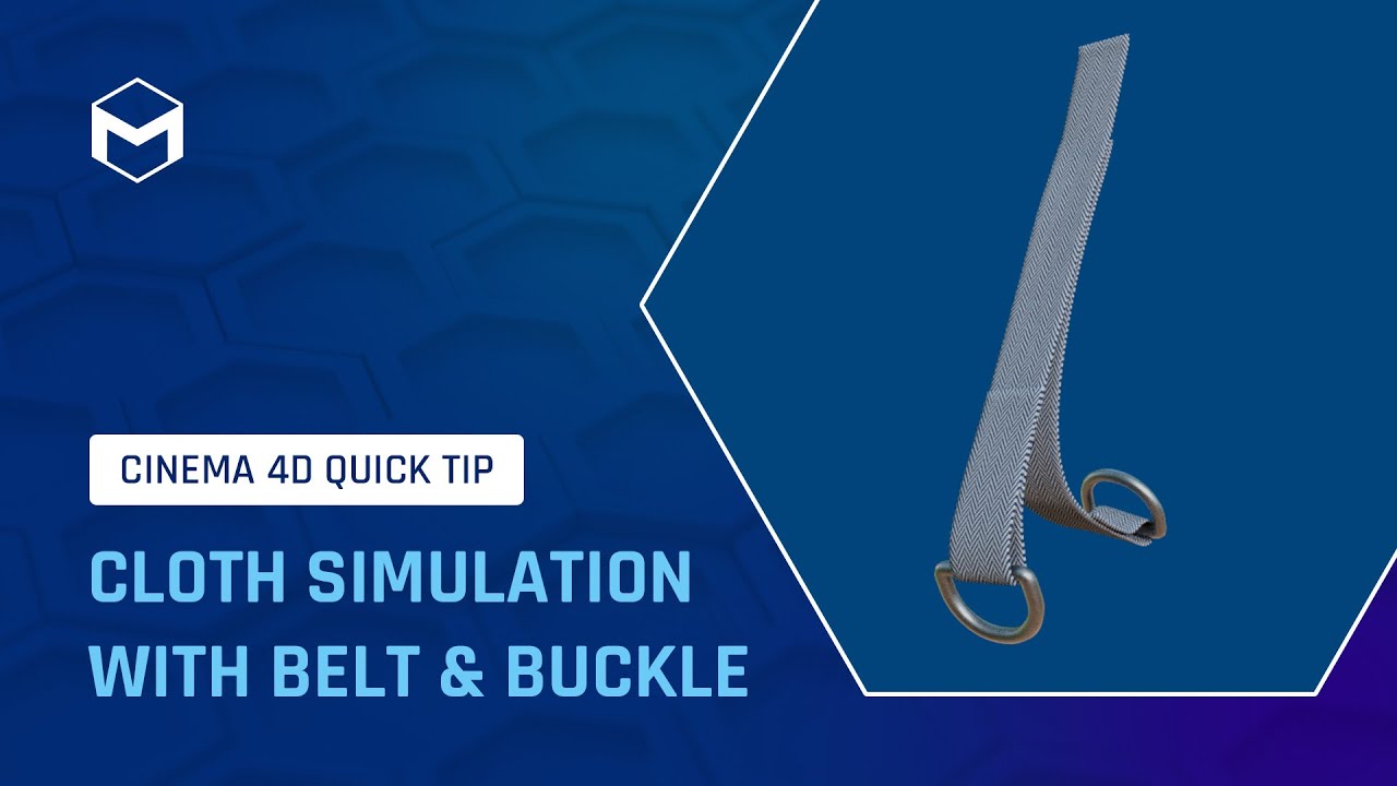 #C4DQuickTip 206: Моделирование ткани с помощью ремня и пряжки в Cinema 4D