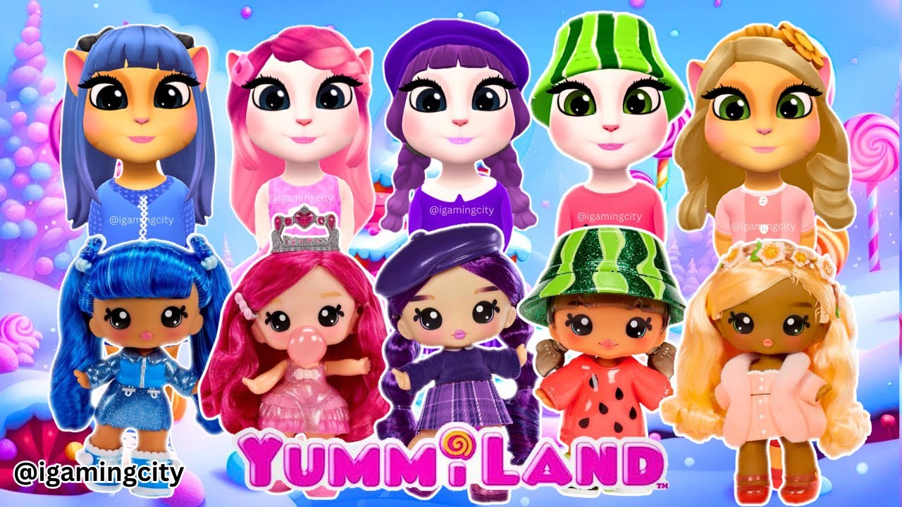 ✨ Yummiland Dolls Makeover in Talking Angela 2! 🎀 Cutest DIY Makeover Ever! 🐱✨