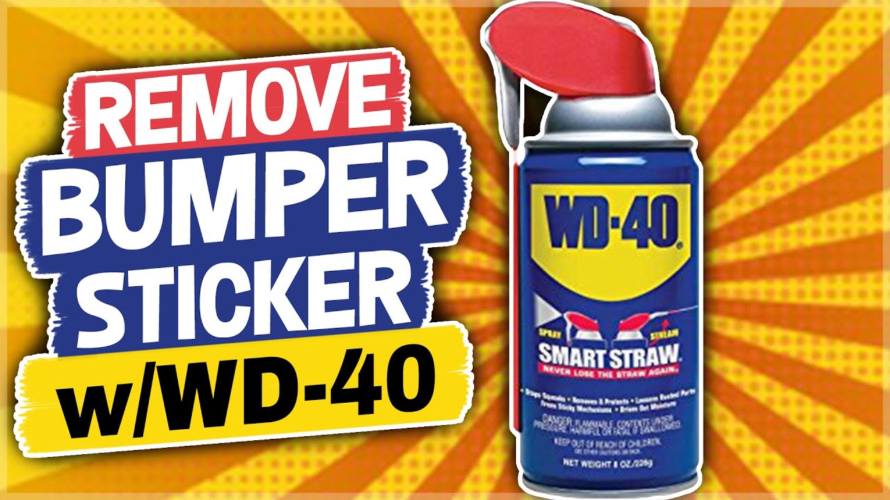 How to Remove a Bumper Sticker with WD-40