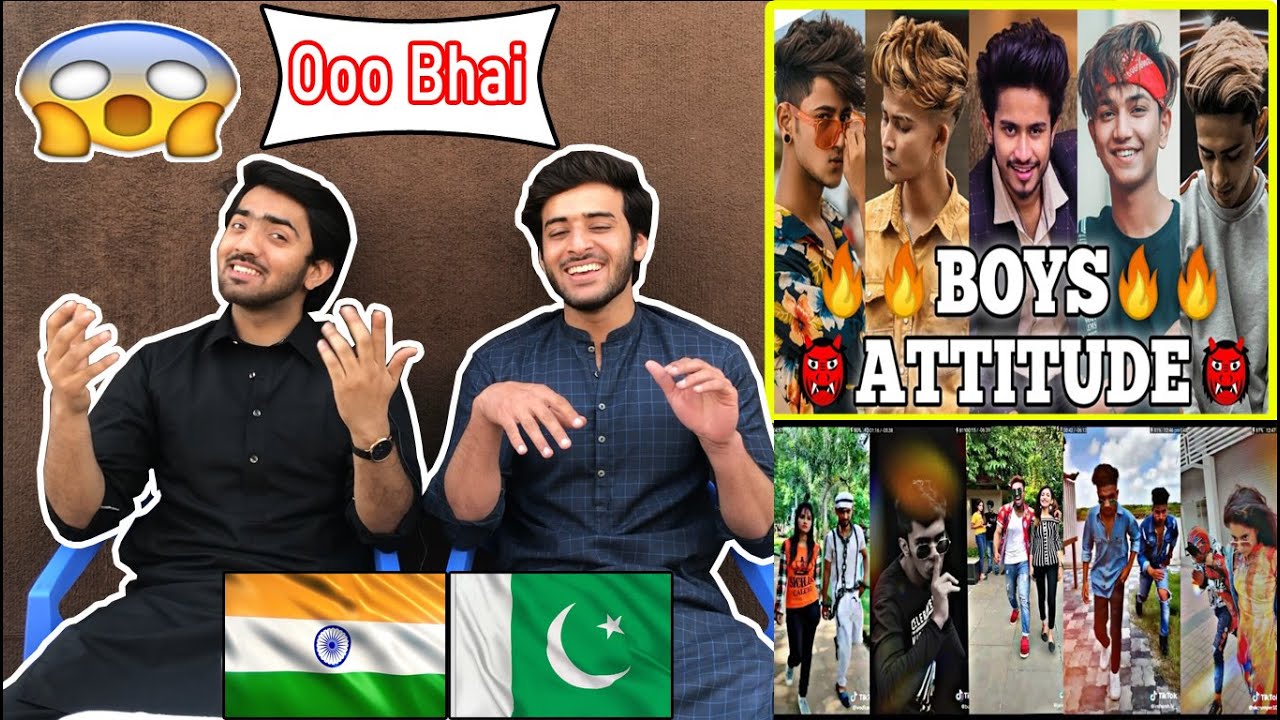 Reacts On Indian Boys Attitude Tiktok Videos | Indian Tiktokers Attitude Cool Videos