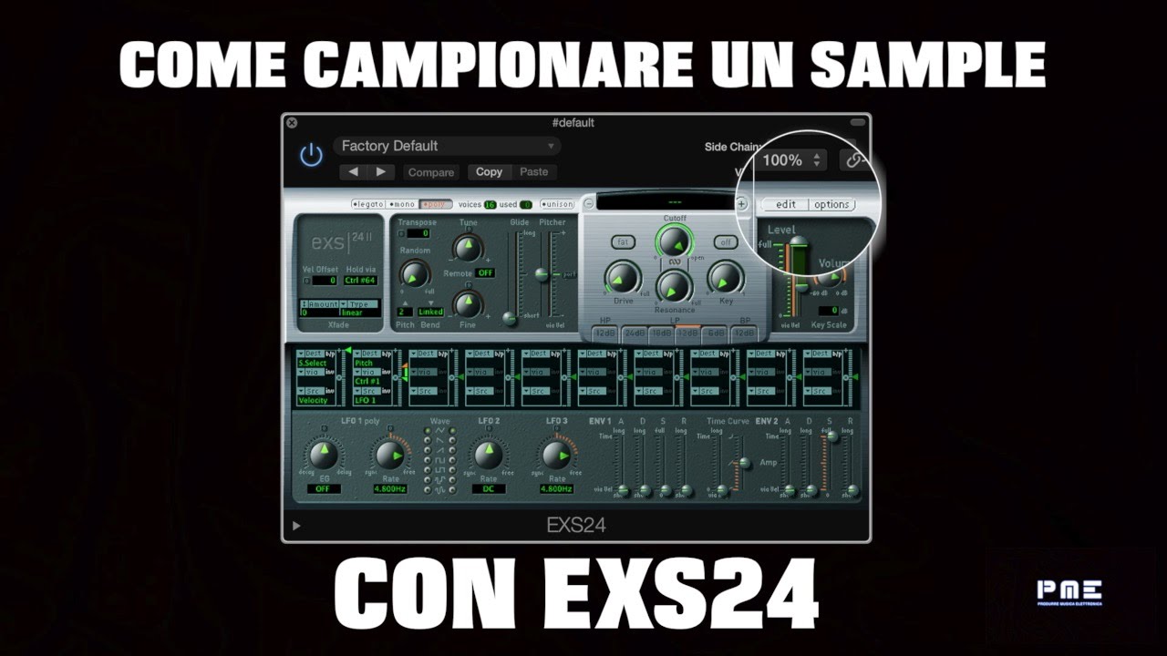 MIXING TRICKS #01 - Come campionare un sample con EXS24 di Logic pro x