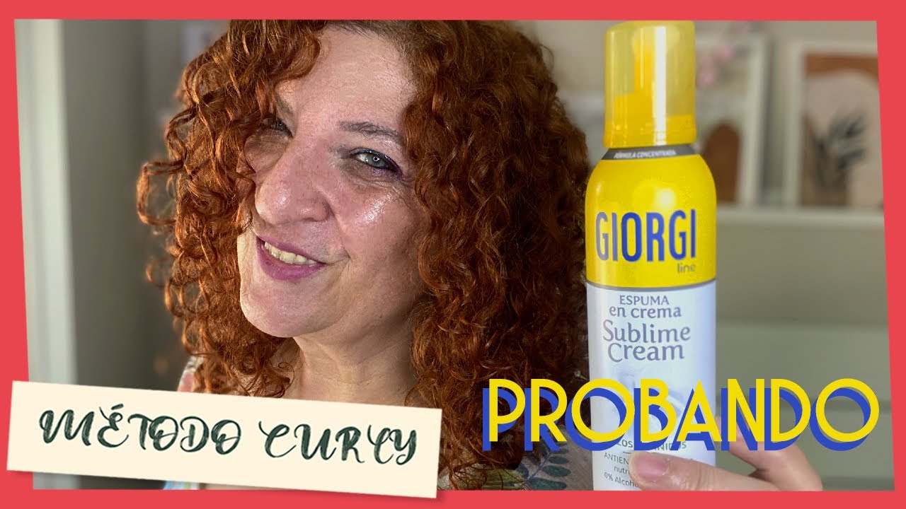Probando espuma GIORGI Sublime Cream APTA metodo CURLY || LOW COST [ METODO CURLY ➰ ]