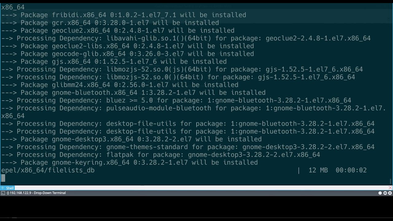 centos 7 установка xfce