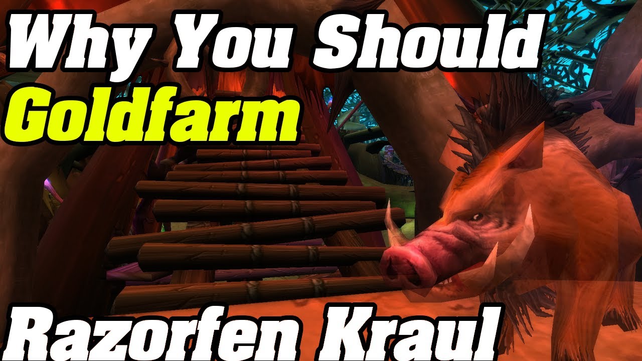 Why You Should Farm For Gold In RAZORFEN KRAUL | Shadowlands goldmaking
