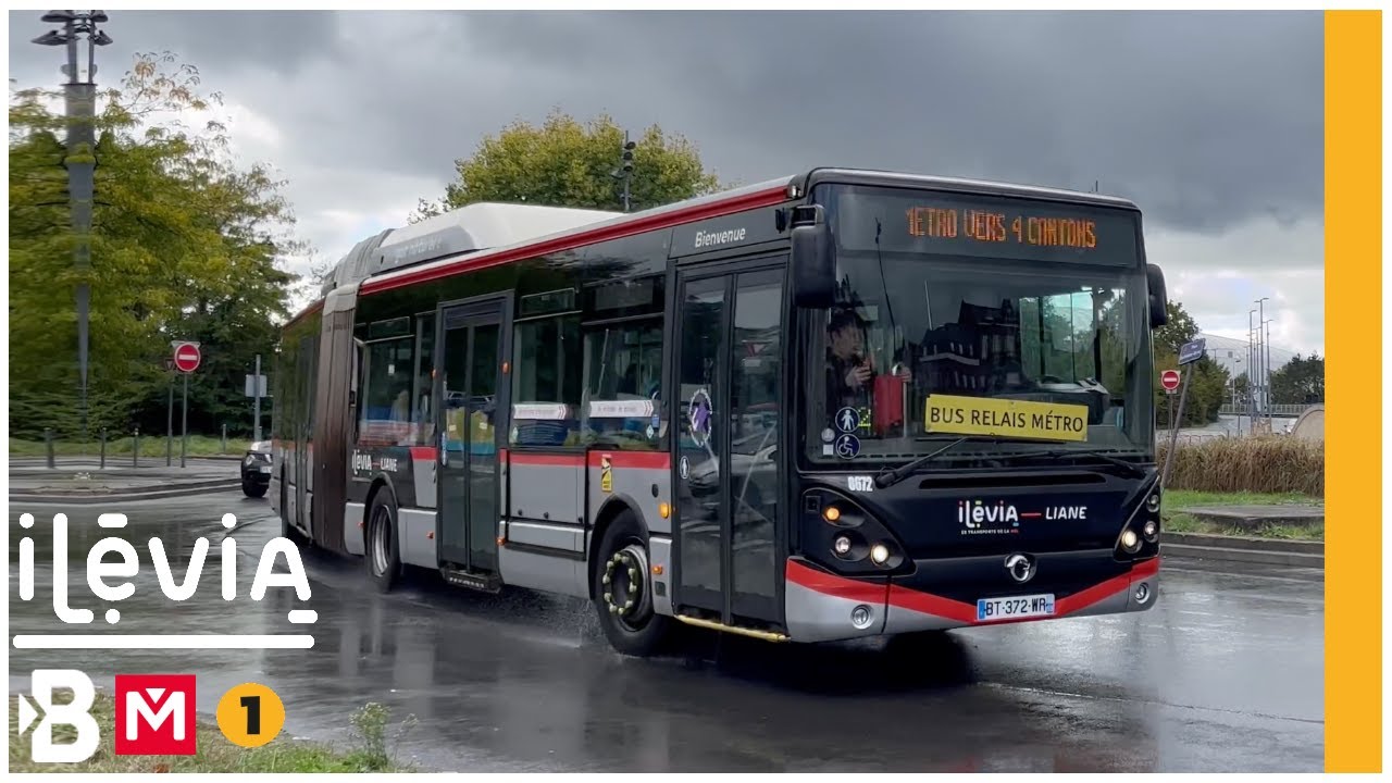🇫🇷 ⸱ [4K | Ilévia] Les Bus relais métro de la ligne 1 - Lille