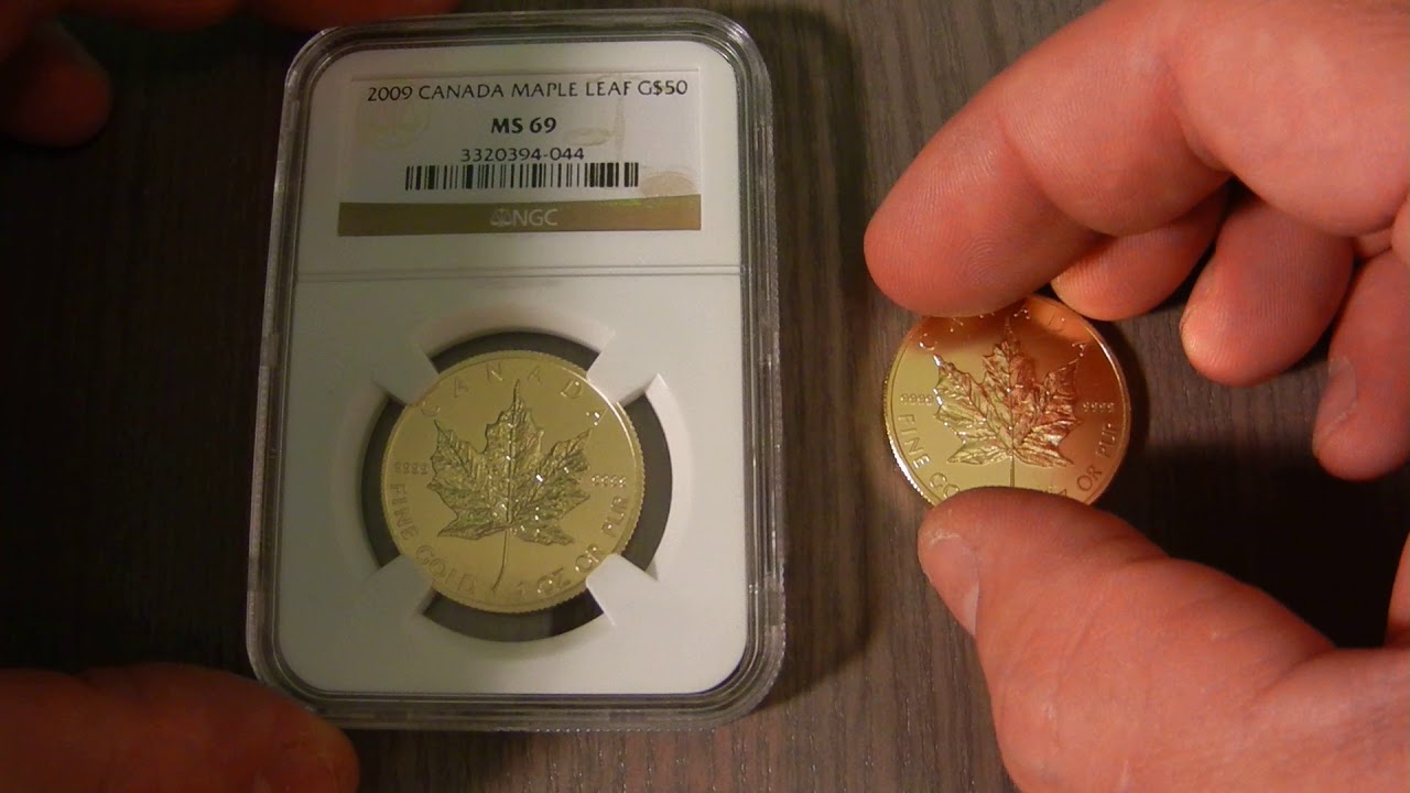 Fake 1 oz Gold Maple in Fake NGC Holder- Counterfeiter's Upgrade
