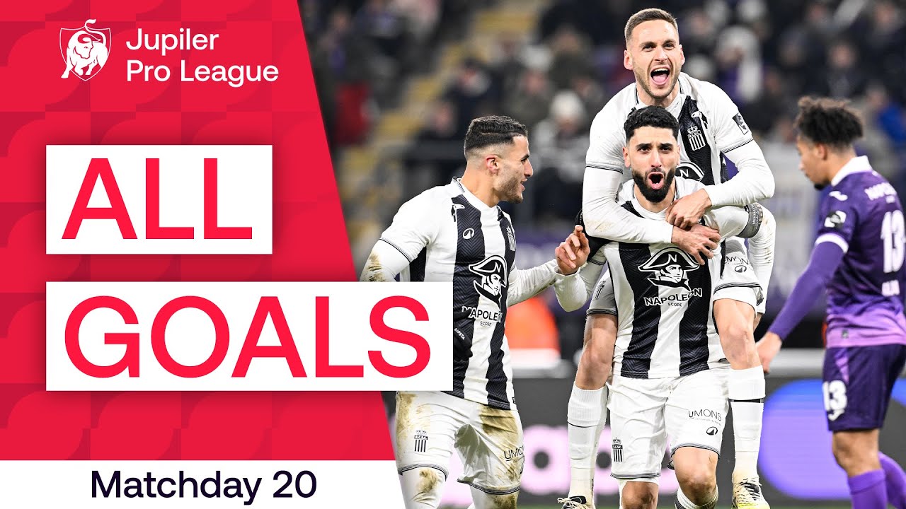 TOUS LES BUTS | Journée 20 - Jupiler Pro League