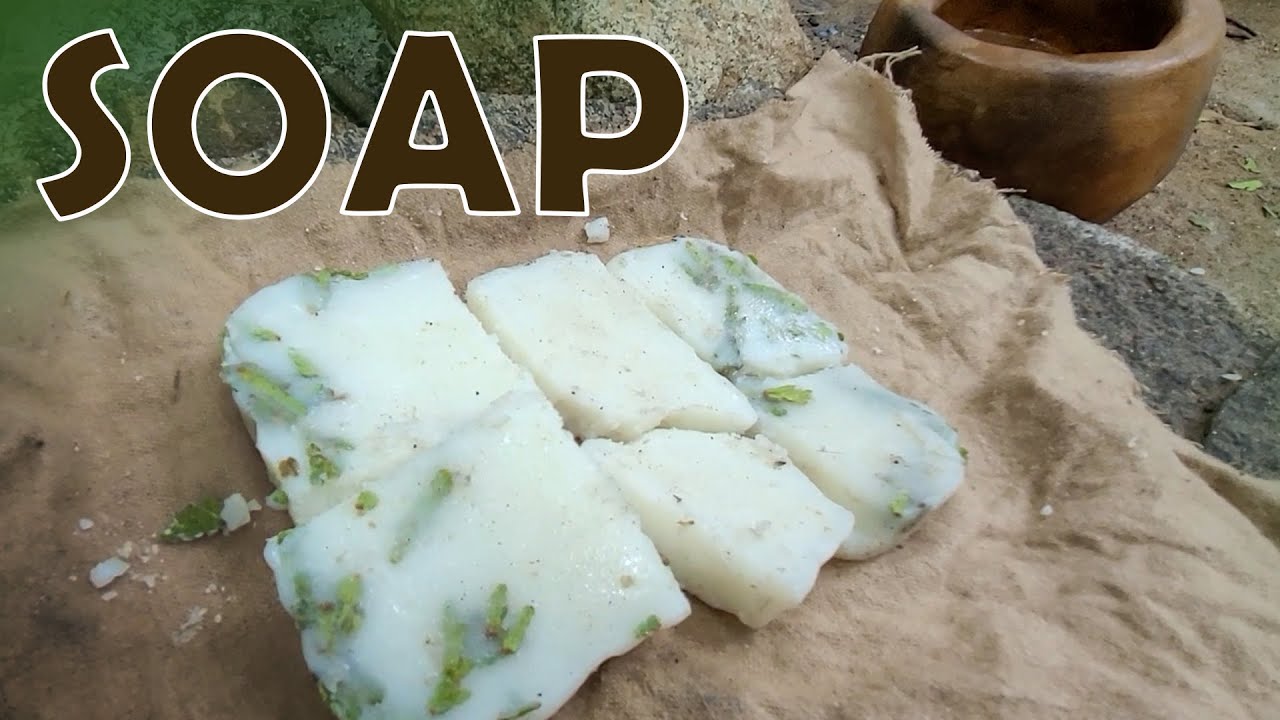 3 easily steps, make Soap in the woods to stay clean and happy