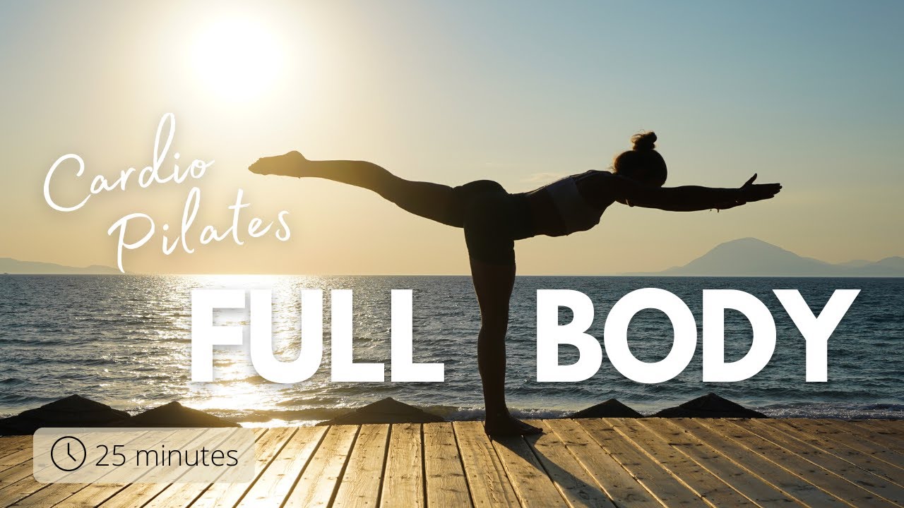 25 MIN FULL BODY CARDIO PILATES || Day 3: Fit mit Laura Challenge || At-Home Workout