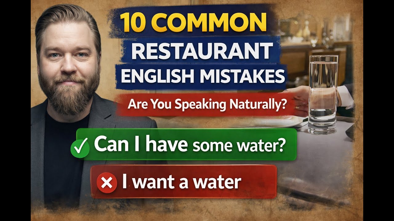 10 Common Restaurant English Mistakes | Speak Polite, Natural English When Ordering Food