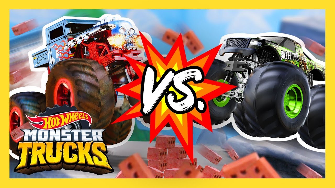 MONSTER TRUCK TEAMS BATTLE IT OUT! | Monster Trucks | @HotWheels