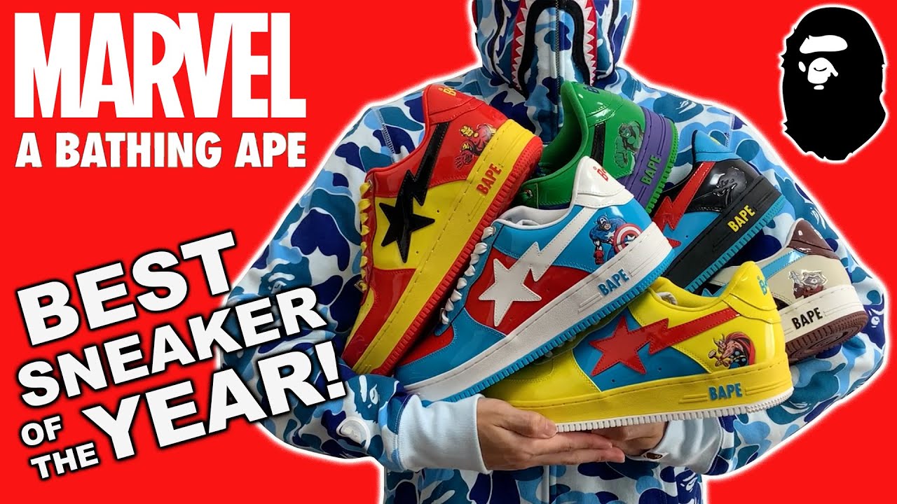 THESE Are The TOP SNEAKERS Of The YEAR! 2022 Marvel BAPE STA