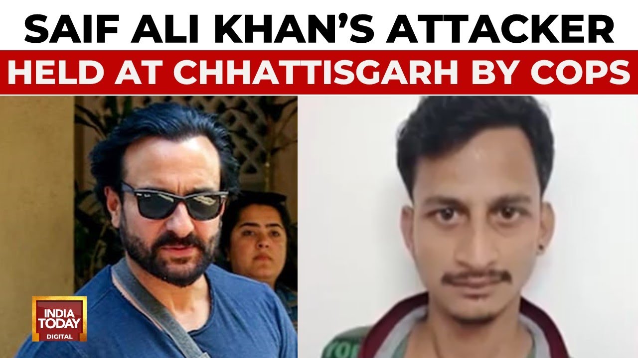 Saif Ali Khan's Stabbing Suspect Detained In Chhattisgarh For Mumbai Stabbing Case | India Today