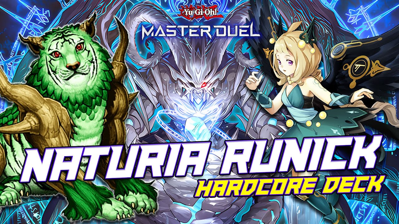 Master Duel - NATURIA RUNICK deck full combo NEGATE spell unlimited & BANISH - Rank Duel Combo