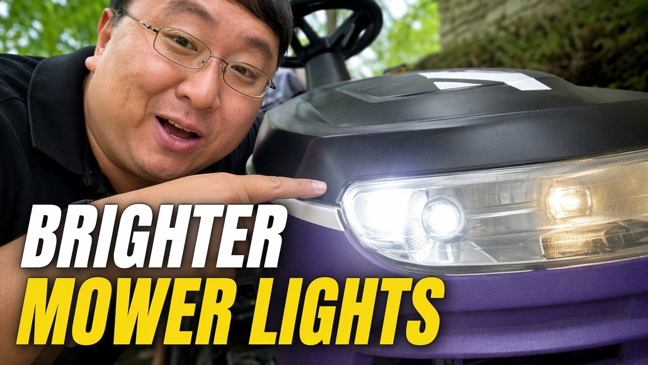 Installing 1156 LED Light Bulbs In My Lawn Mower