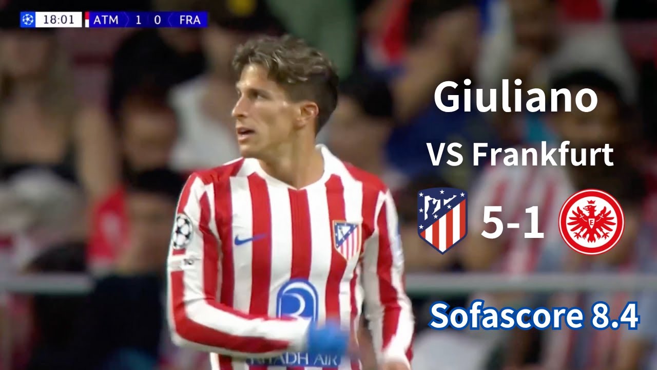Giuliano Simeone vs Frankfurt &ndash; Highlights & Goal | Amazing Performance
