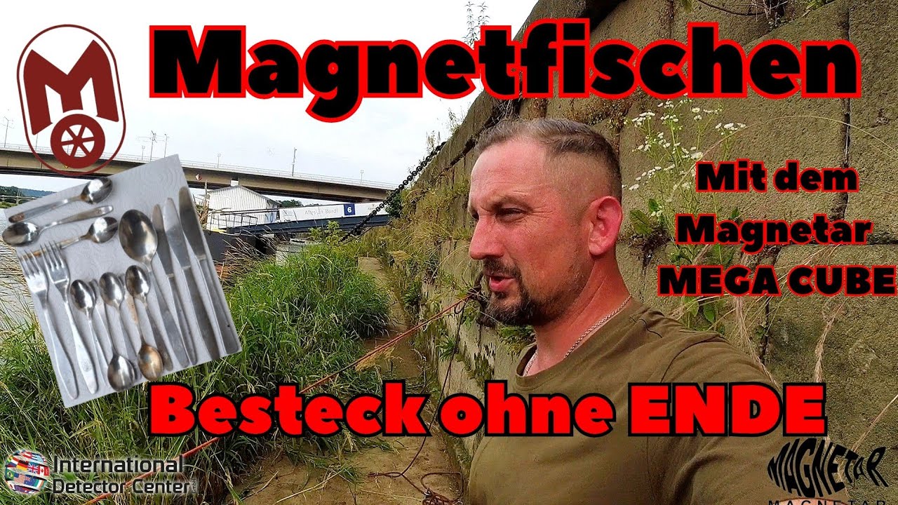 Altes MITROPA- Besteck ohne ENDE beim Magnetfischen mit Magnetar MEGA CUBE und