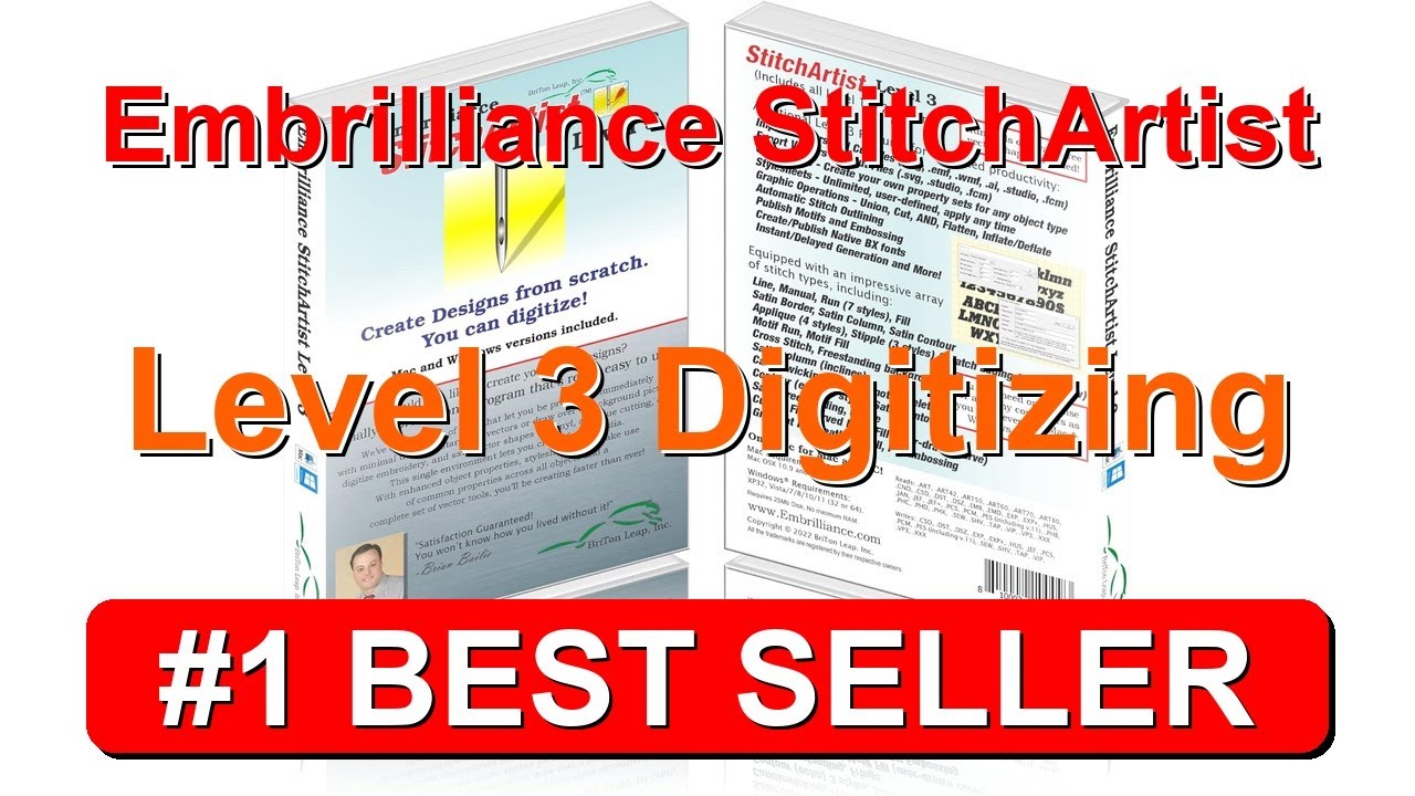 Программа для оцифровки вышивки Embrilliance StitchArtist 3-го уровня для Mac и ПК &mdash; B07FZP5H8B