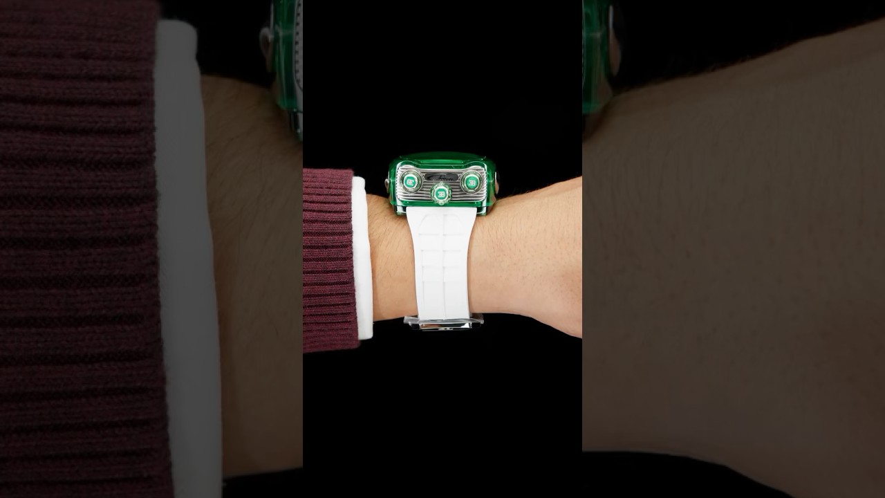 The Jacob & Co. Bugatti Chiron Tourbillon Green Sapphire Crystal 
