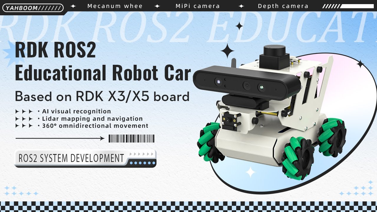 RDK ROS2 Robot Car with Mecanum Wheel
