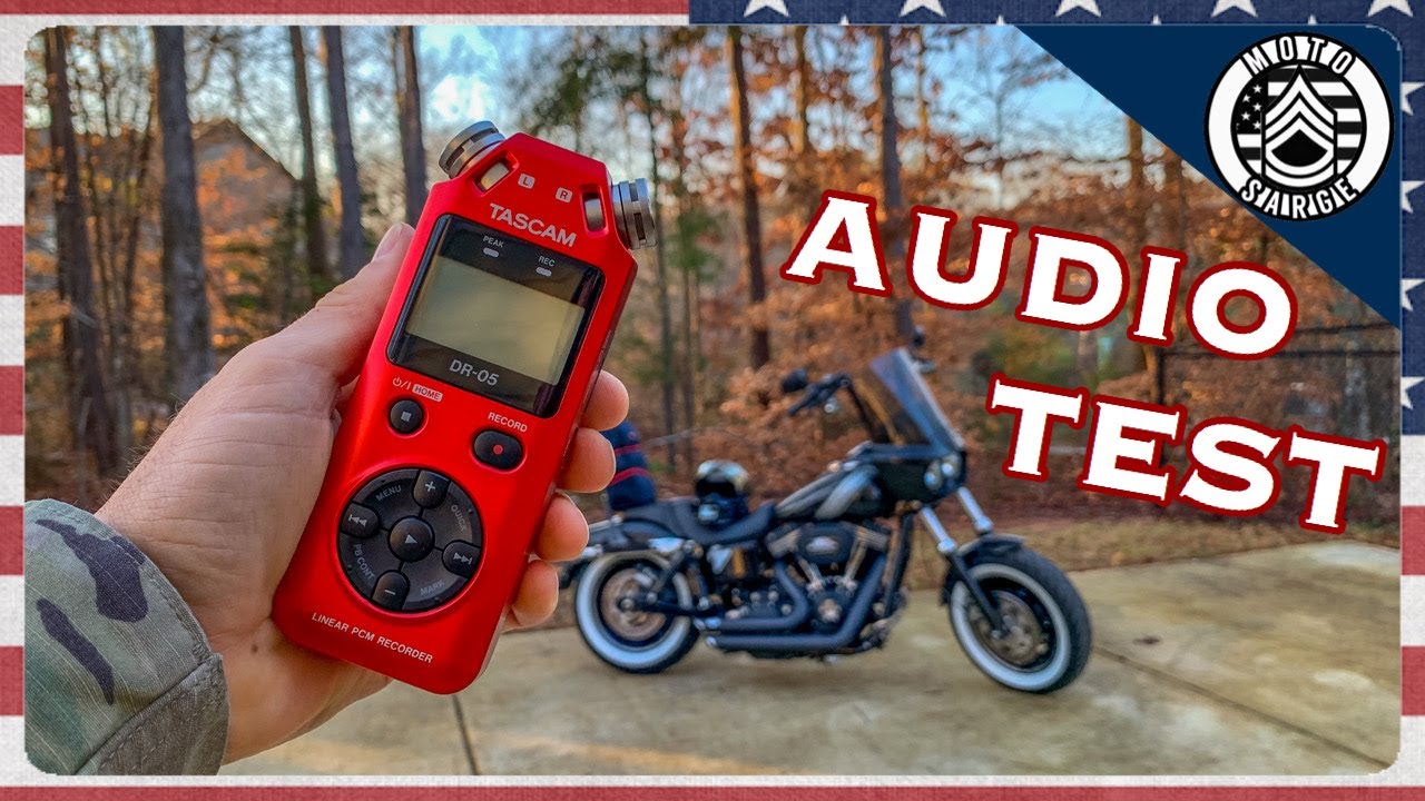 Tascam DR-05 Audio Recorder | Settings for Motovlogging