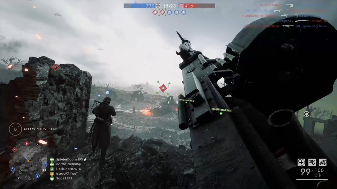 Battlefield 1: Conquest Assault gameplay (No Commentary)